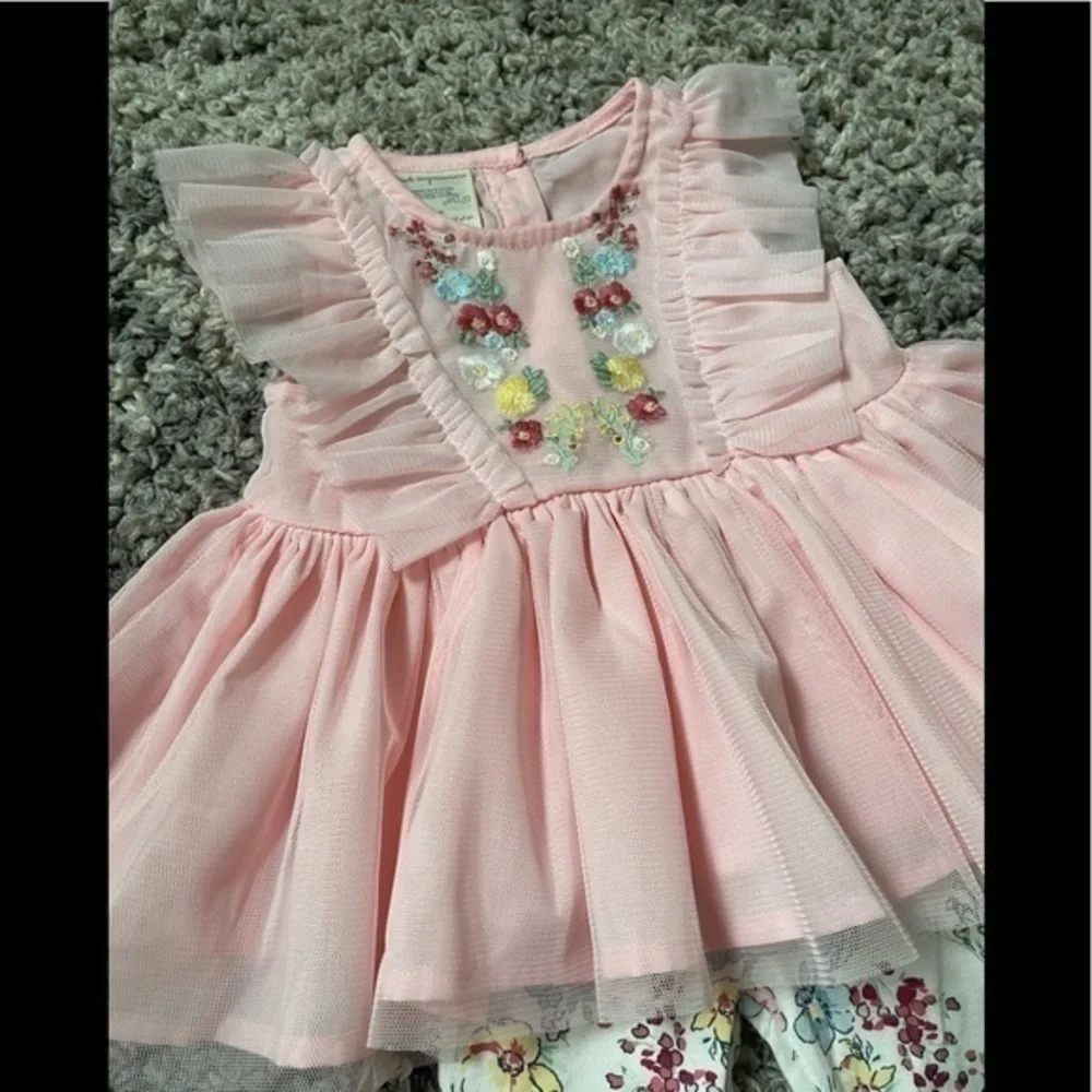 First Impressions Baby Girls Two-Piece Tulle Tunic Set, Created for Macy's
